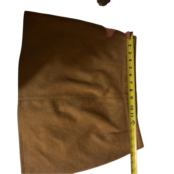 Honey Punch Brown Mini Skirt boho festival brunch bbq party date sexy mini EUC - Picture 5 of 5